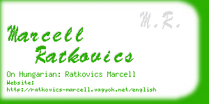 marcell ratkovics business card